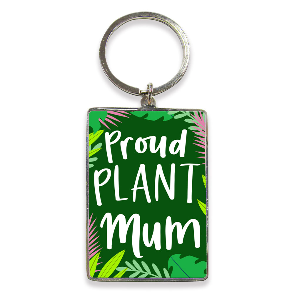 Proud Plant Mum | Metal Keyring | Little Gift | Cracker Filler