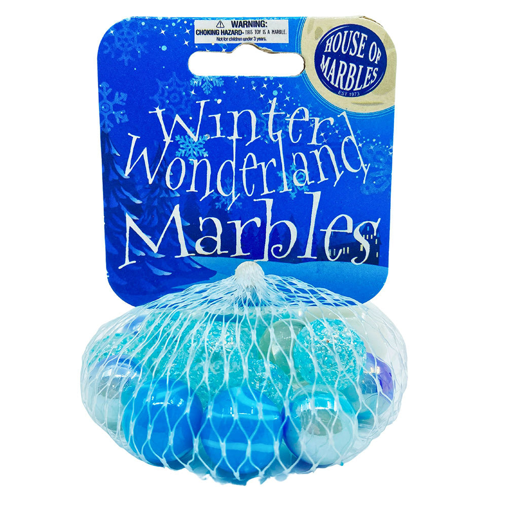 Winter Wonderland | Bag of 21 Assorted Marbles | Party Bag Gift | Cracker Filler