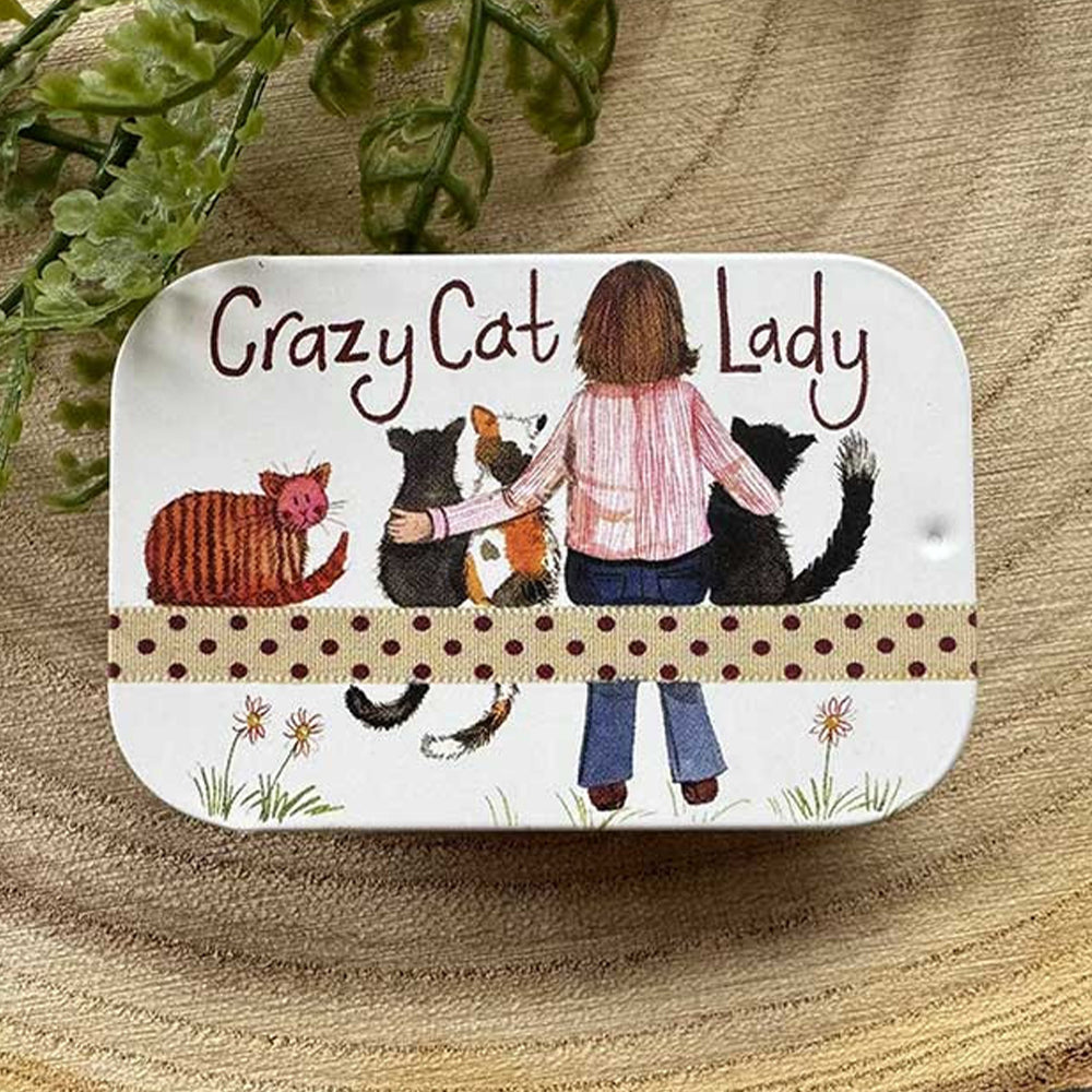 Crazy Cat Lady | Little Slide Shut Tin to Fill | Cracker Filler Gift