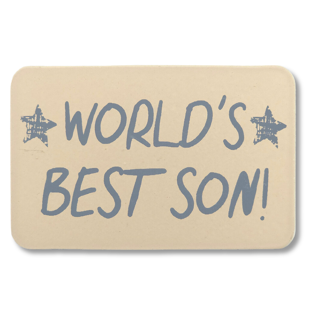 World's Best Son | Printed Tin Magnet | Mini Gift | Cracker Filler