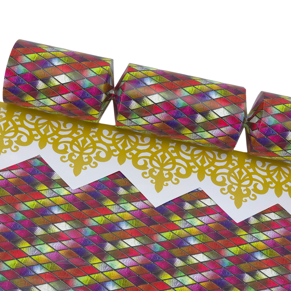 Stained Glass Diamonds | Cracker Making Craft Kit | Make &amp; Fill Your Own