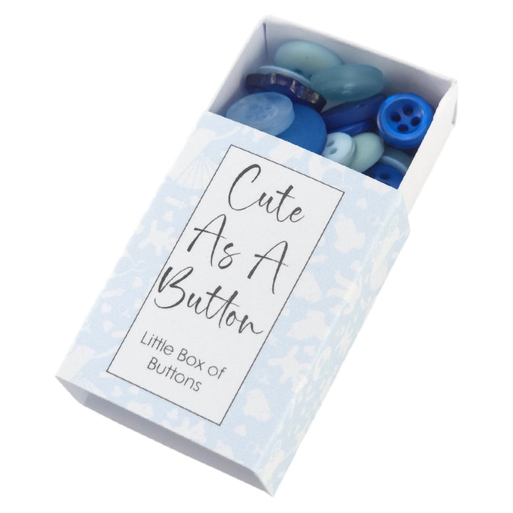 Cute as a Button | Blues | Little Box of Buttons | Little Gift | Cracker Filler