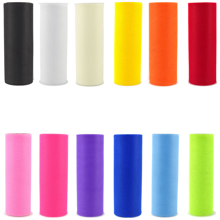 Soft Tulle Fabric Roll | Nylon | 15cm Wide | 10m Long