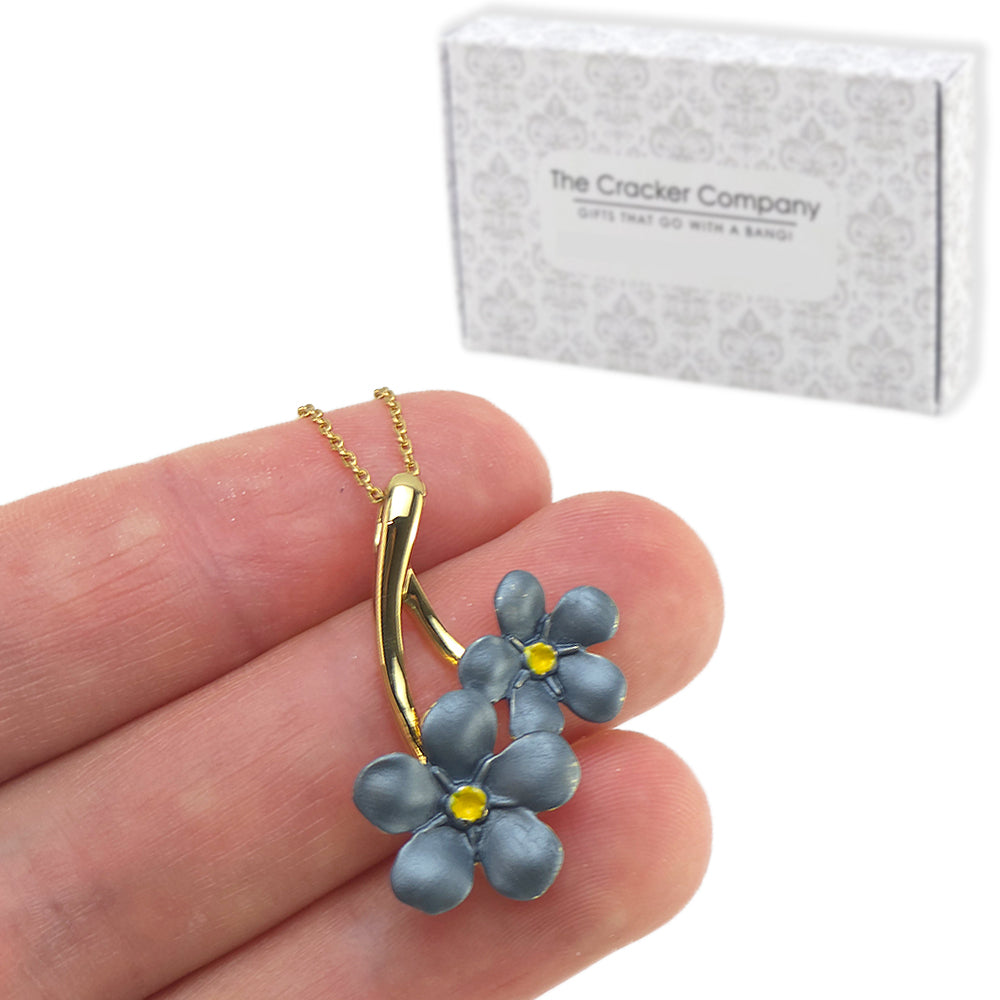 Forget Me Not | 14k Gold Necklace | Little Gift | Cracker Filler
