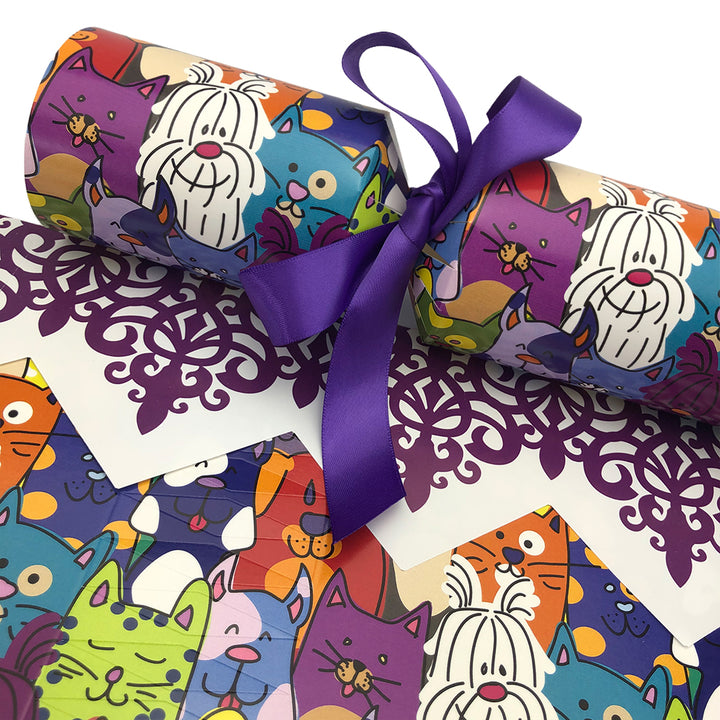 Colourful Pets | Dogs &amp; Cats | Cracker Making Craft Kit | Make &amp; Fill Your Own