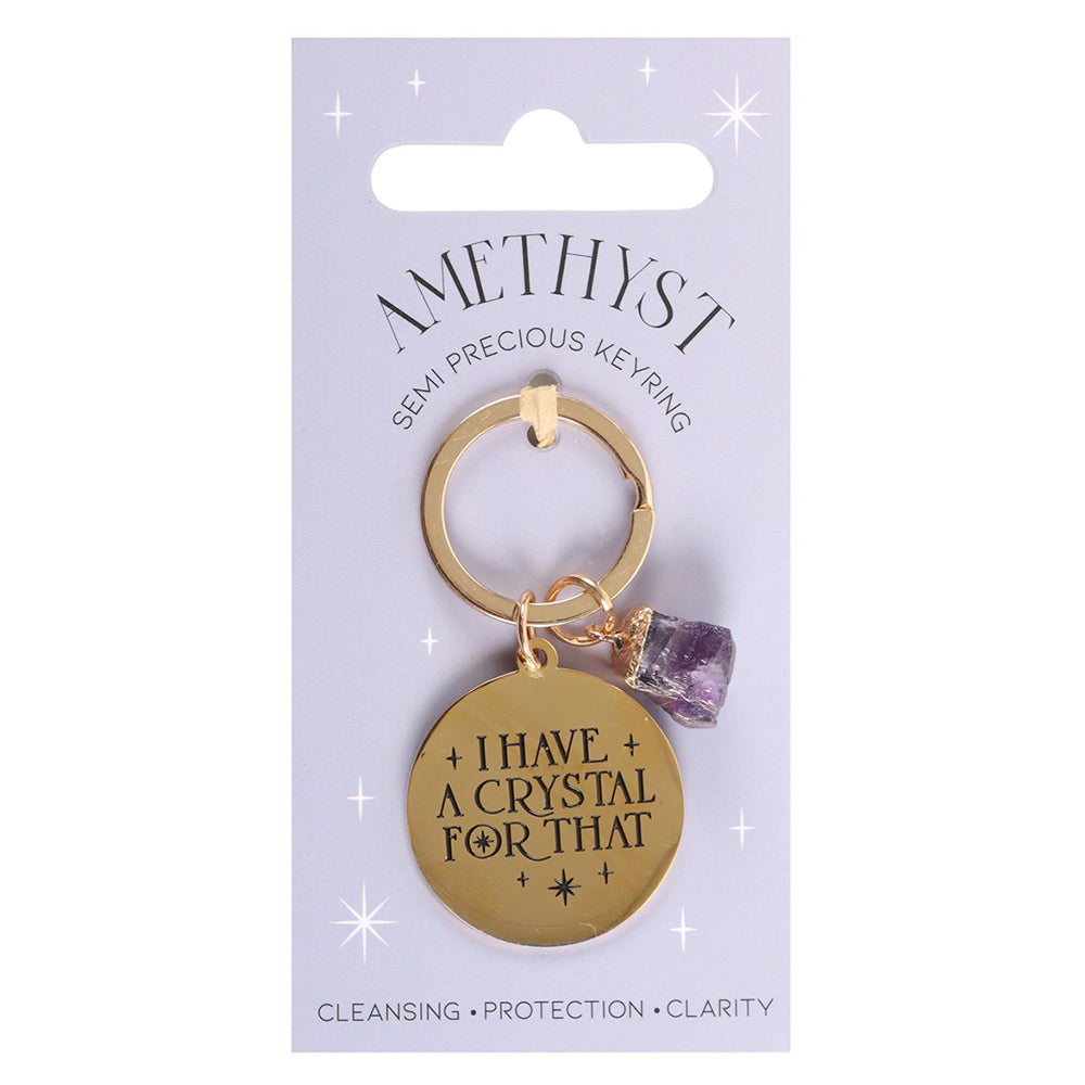 I Have a Crystal for That | Amethyst Keyring | Mini Gift | Cracker Filler