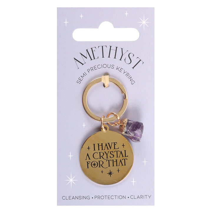 I Have a Crystal for That | Amethyst Keyring | Little Gift | Cracker Filler