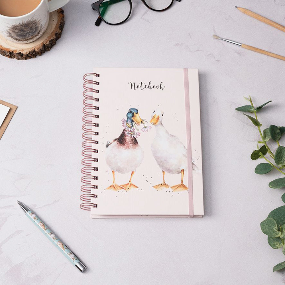 Daisy Duck Love | A5 Sprial Notebook | Wrendale Designs