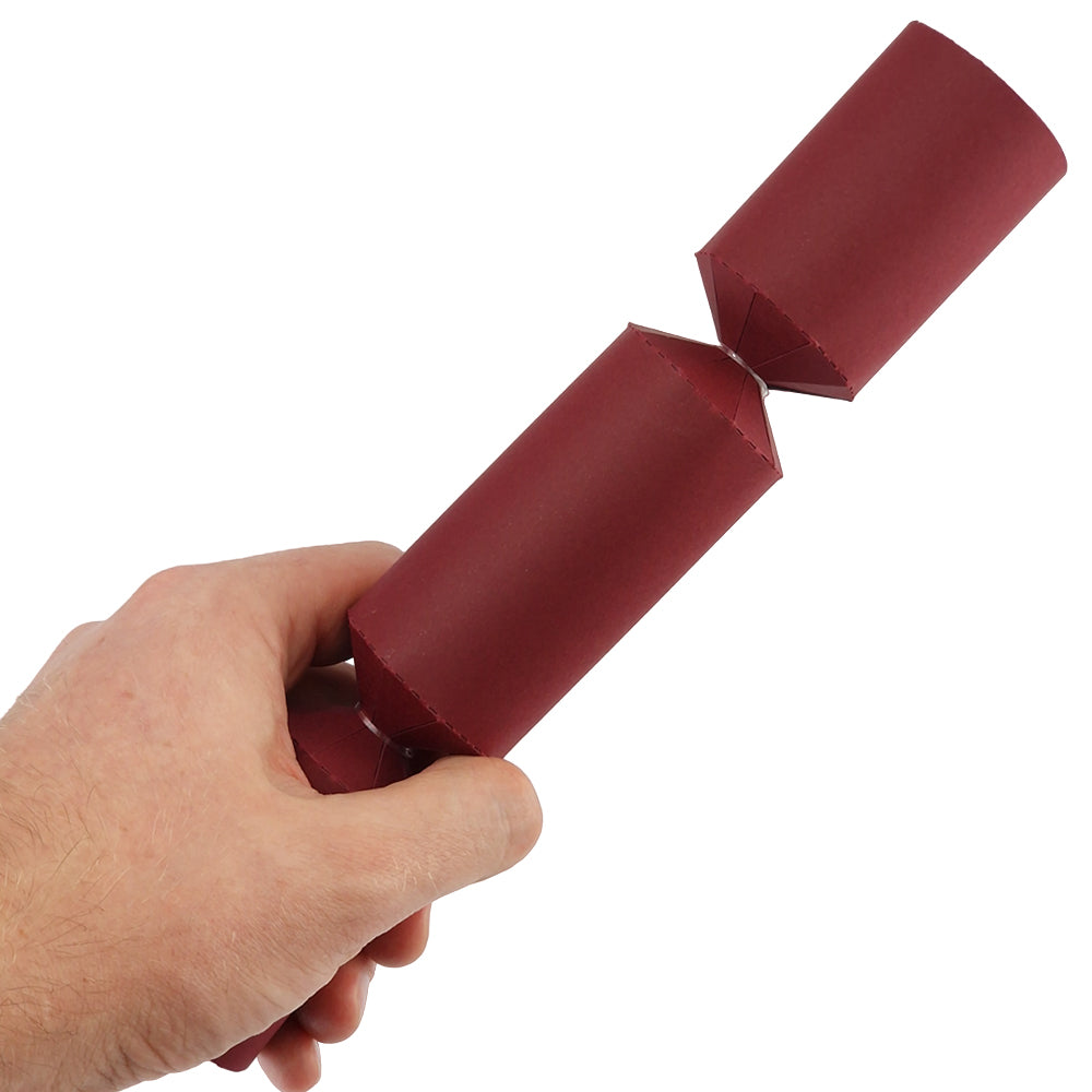 Burgundy Red | Small Crackers | Make & Fill Your Own Crackers | Eco Recyclable