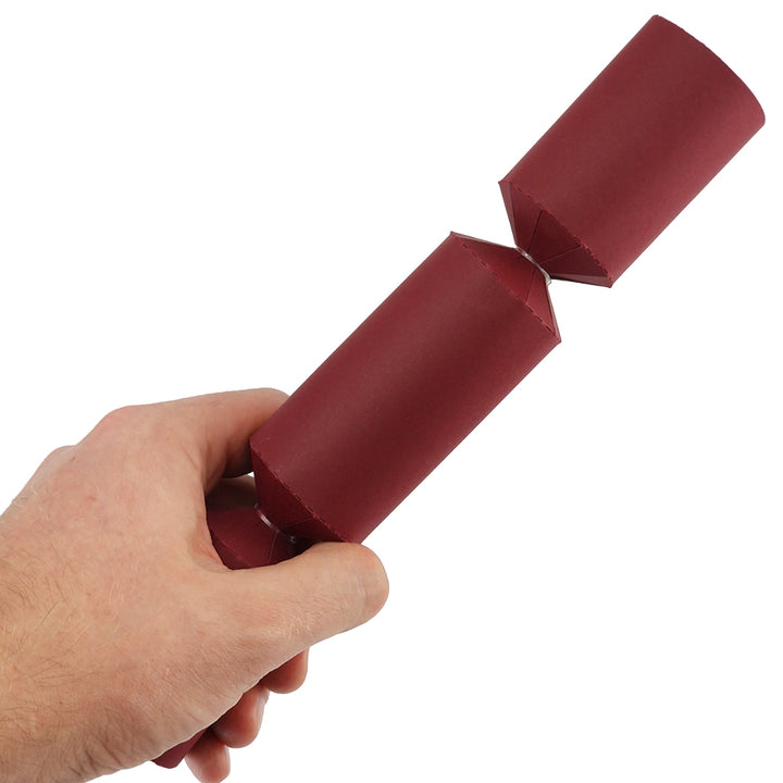 Burgundy Red | Small Crackers | Make & Fill Your Own Crackers | Eco Recyclable