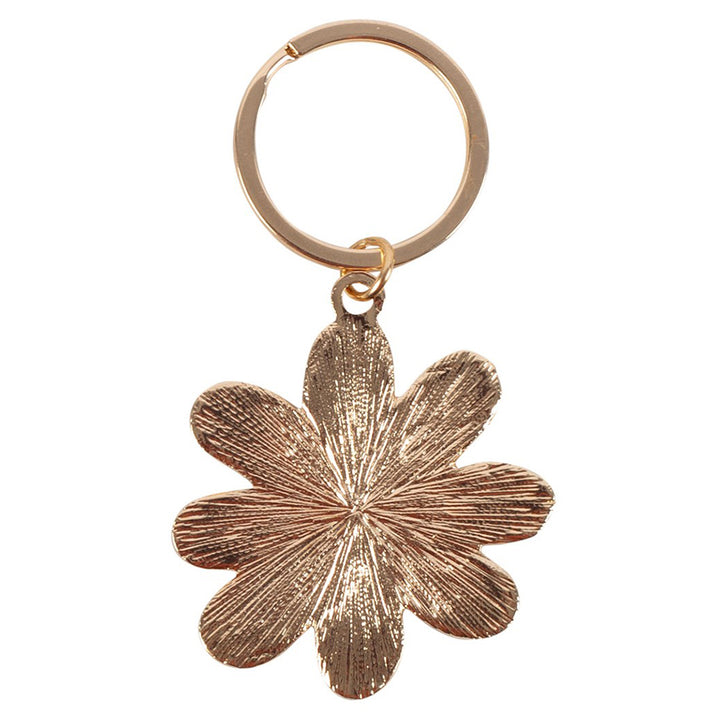 Pretty Daisy Flower Enamel Keyring | Little Gift | Cracker Filler