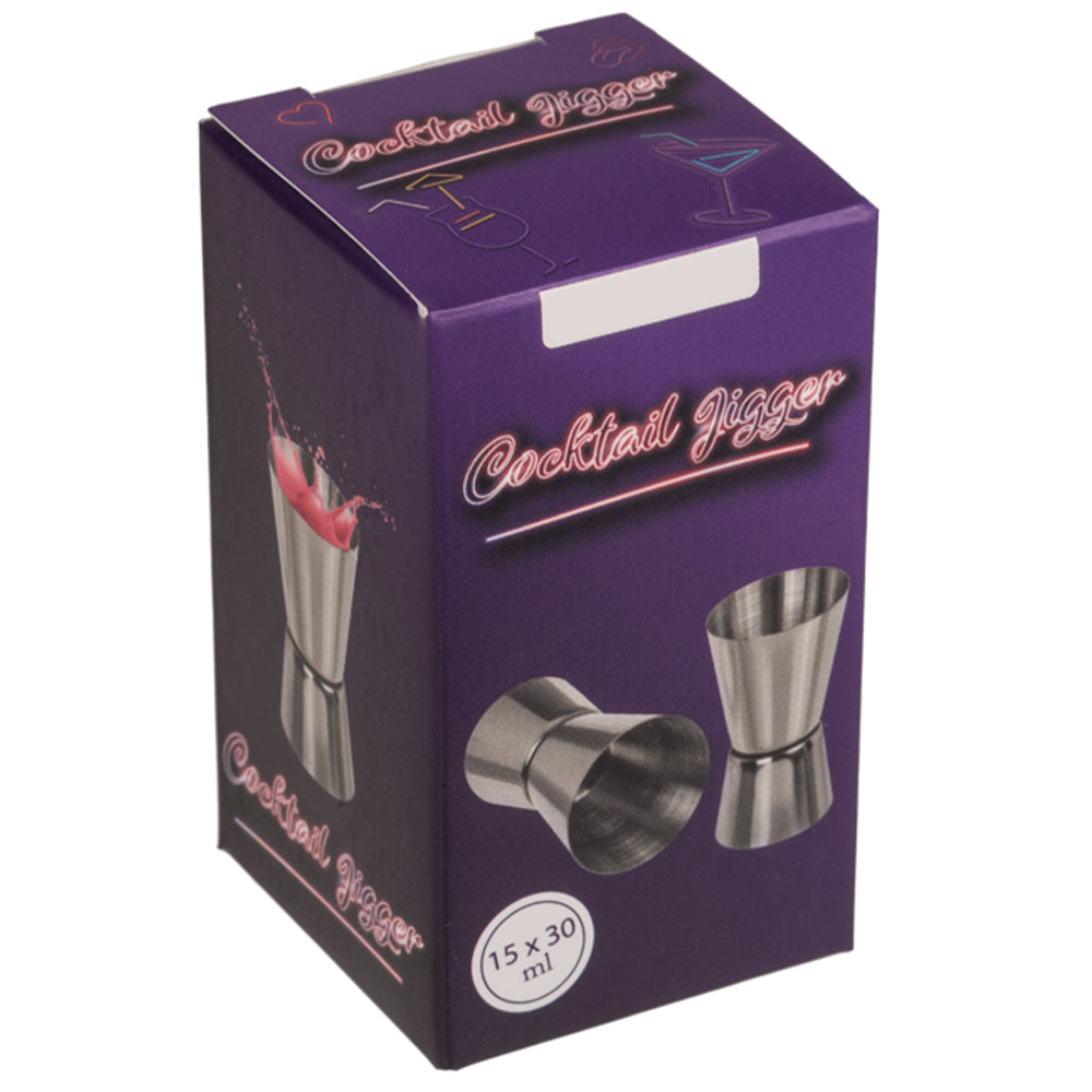 Cocktail Jigger | 15 & 30 ml | Stainless Steel | Mini Gift | Cracker Filler