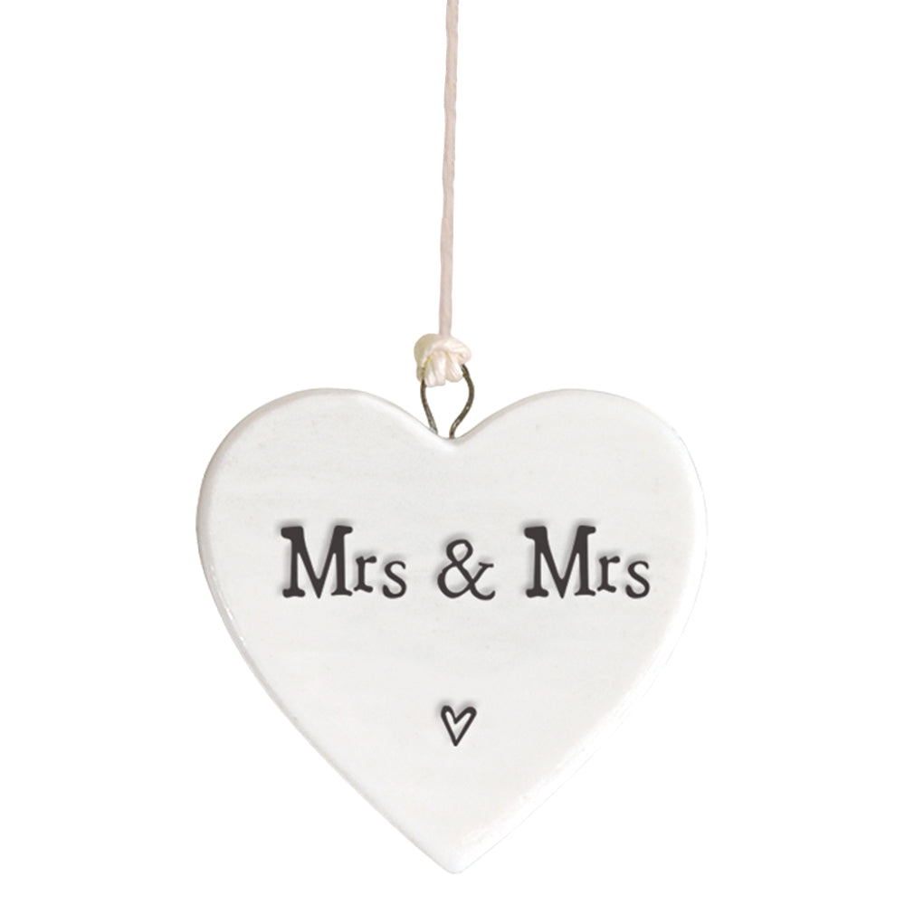 Mr/s & Mr/s Heart | Little Porcelain Ornament | Cracker Filler | Little Gift