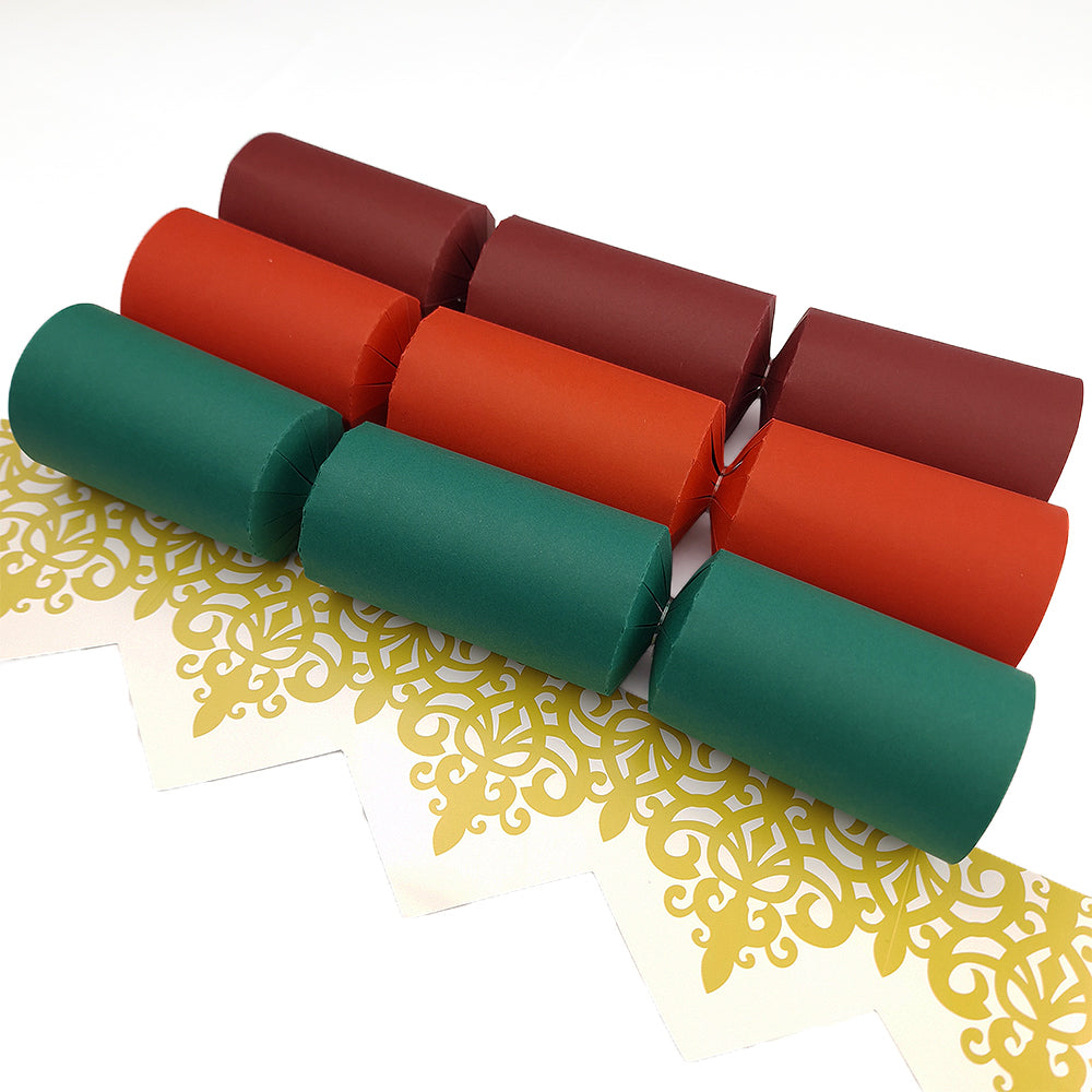 Rich Christmas Tones | Craft Kit to Make 12 Crackers | Recyclable