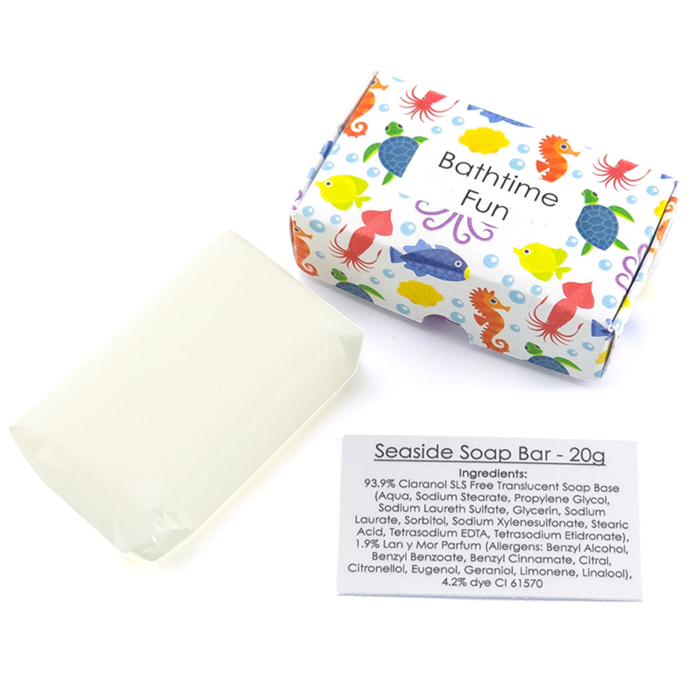 Bathtime Fun | Seaside | 20g Travel Soap Bar | Cracker Filler | Little Gift