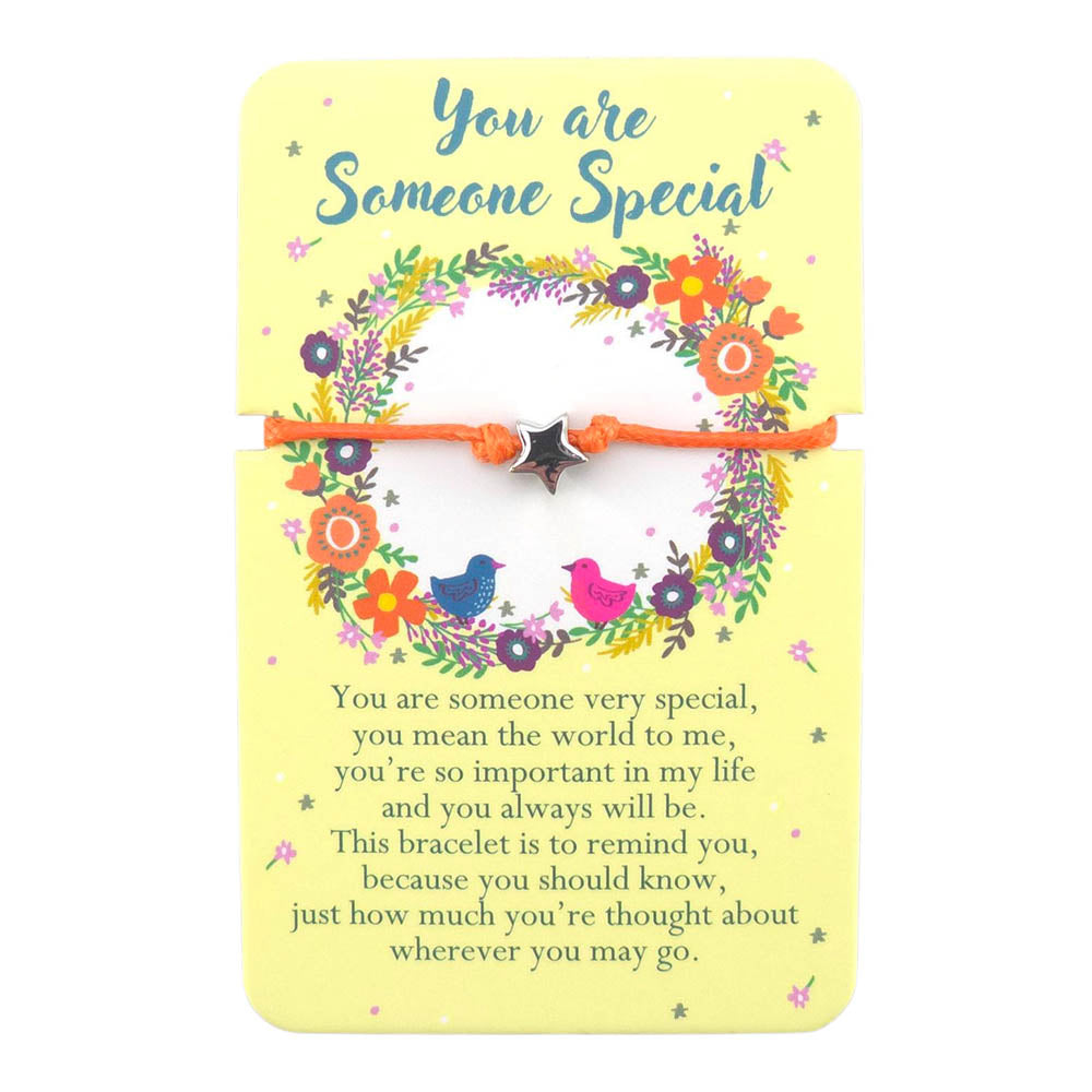 Someone Special Cord Bracelet | Heart Warming Words | Little Gift Cracker Filler
