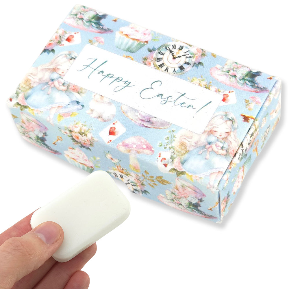 Happy Easter Springtime Alice | Tea Rose & Peony | 20g Travel Soap Bar | Little Gift Cracker Filler