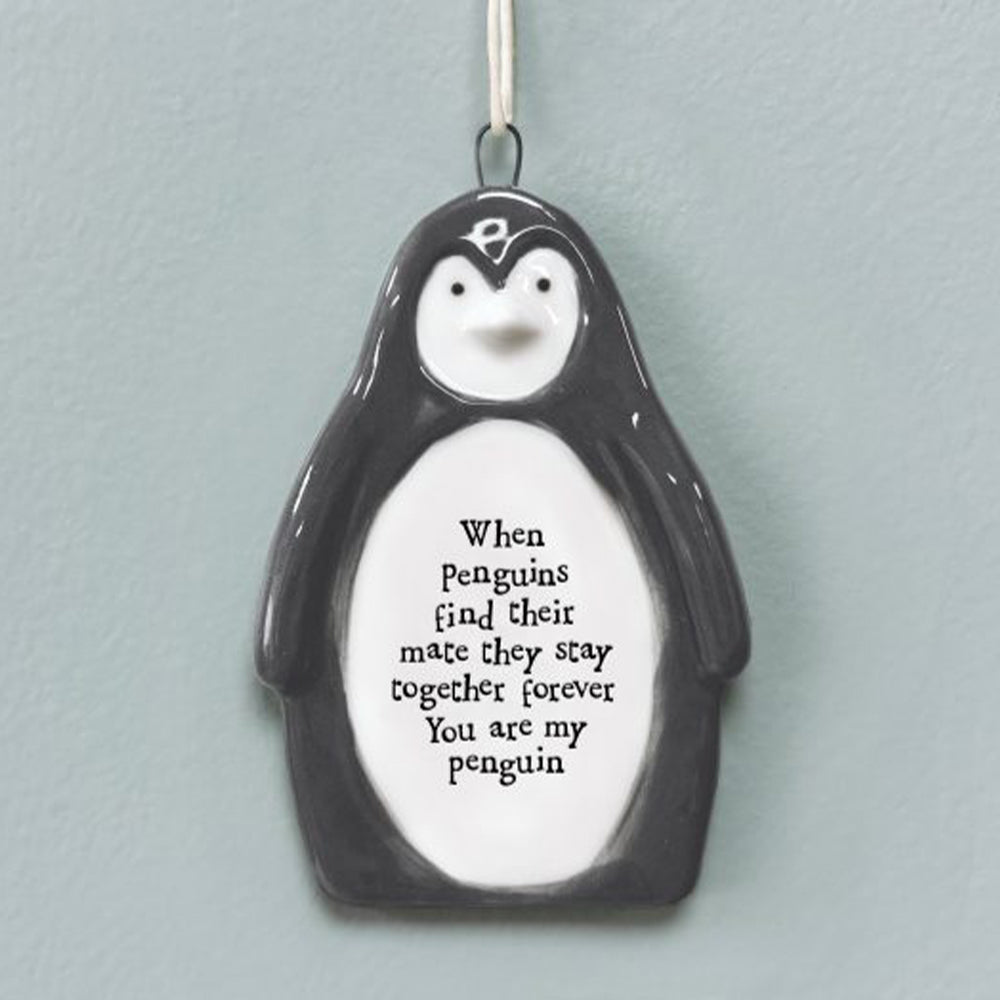 You Are My Penguin Mate | Porcelain Penguin Ornament | Cracker Filler Gift