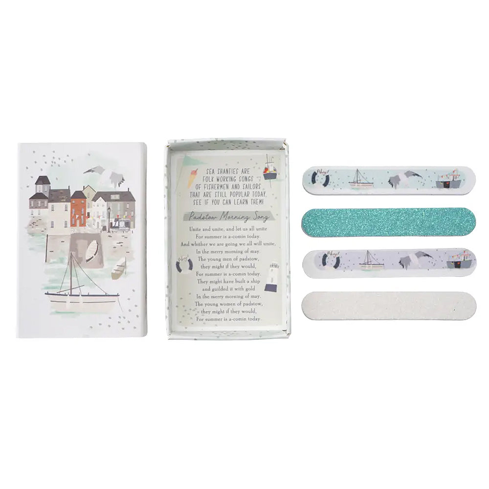 NEW - Coastal Theme Matchbox Style Nail Files | Cracker Filler | Matchbox Gift