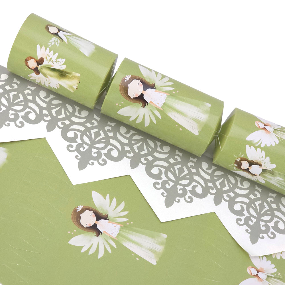 Whimsical Green Christmas Angels | Cracker Making Craft Kit | Make &amp; Fill Your Own