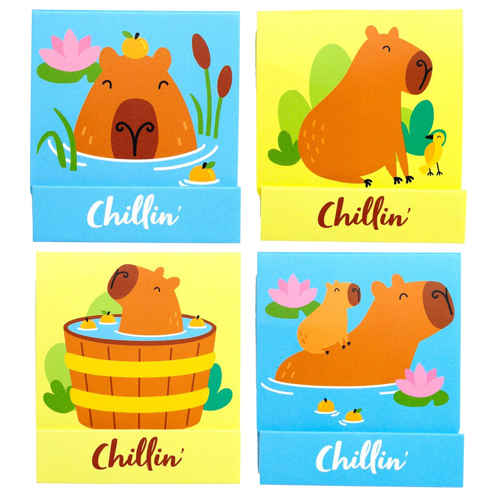 Chillin' Capybara | Matchbook Nail Files | Single | Mini Gift | Cracker Filler