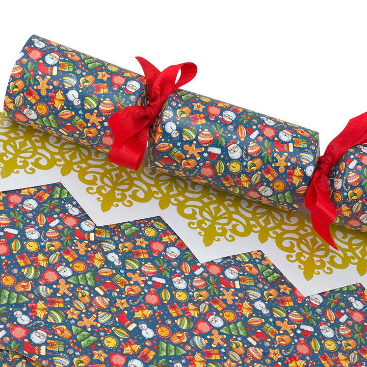 Teal Christmas Fun | Cracker Making Craft Kit | Make &amp; Fill Your Own