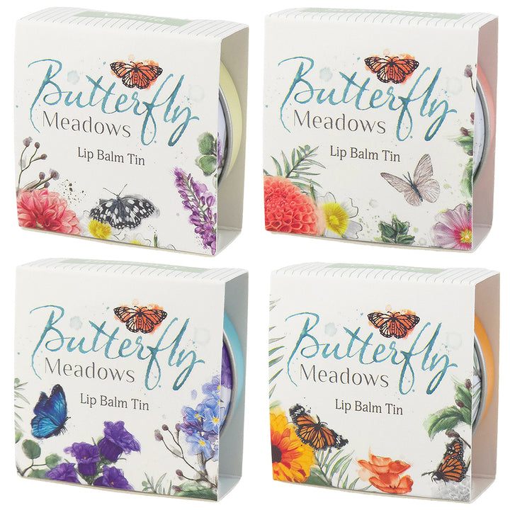Butterfly Meadows | Lip Balm in Tin | Single | Little Gift | Cracker Filler