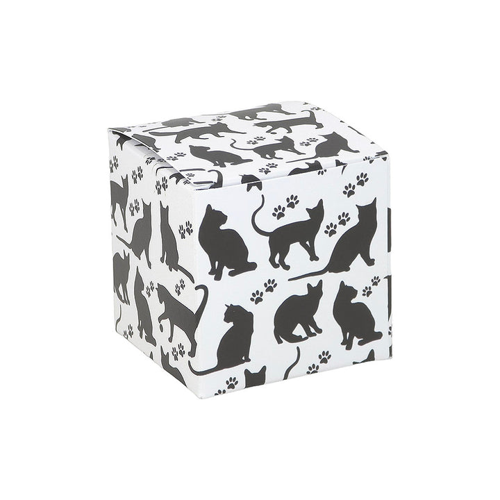 Cat Silhouettes | Little Gift Box | 5cm Cube | Single or 6 Boxes