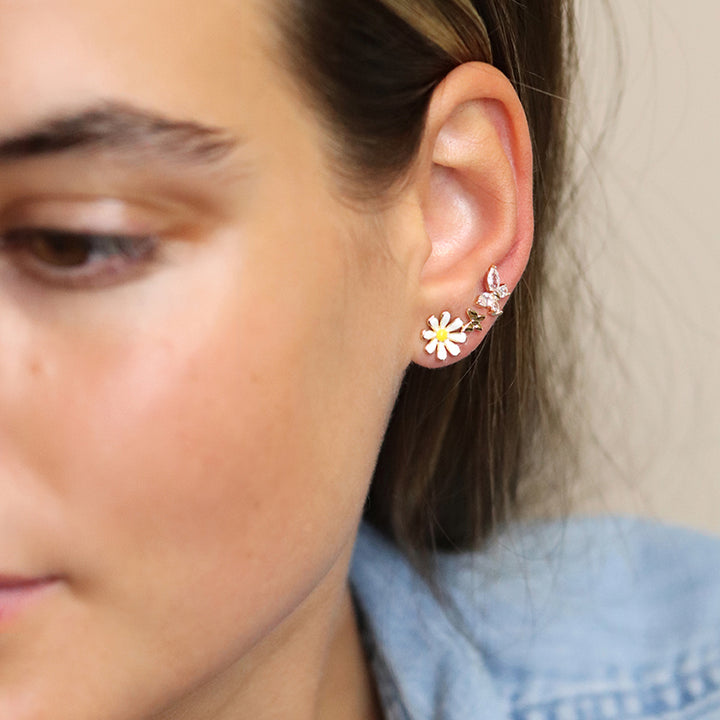 Pretty Daisy & Butterfly Earrings Trio | Mini Gift | Cracker Filler