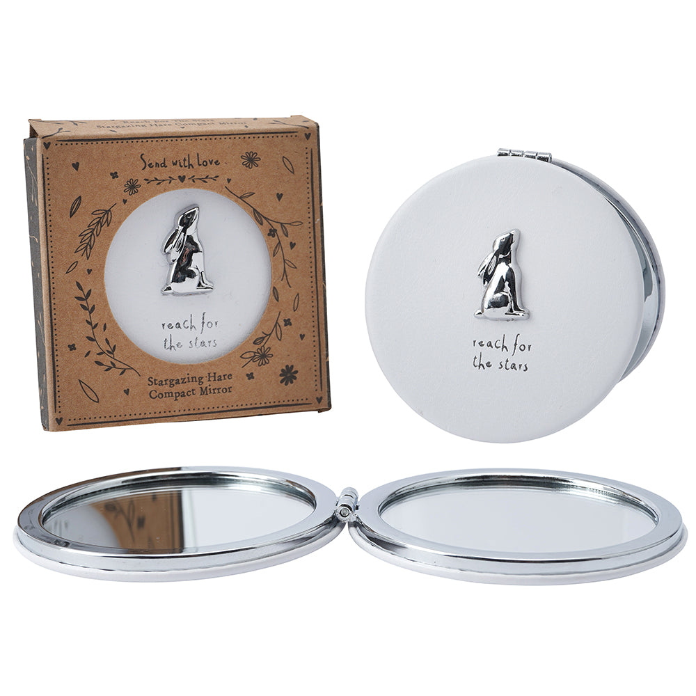 Reach For The Stars | Hare Themed Beauty Compact Mirror | Letterbox Gift