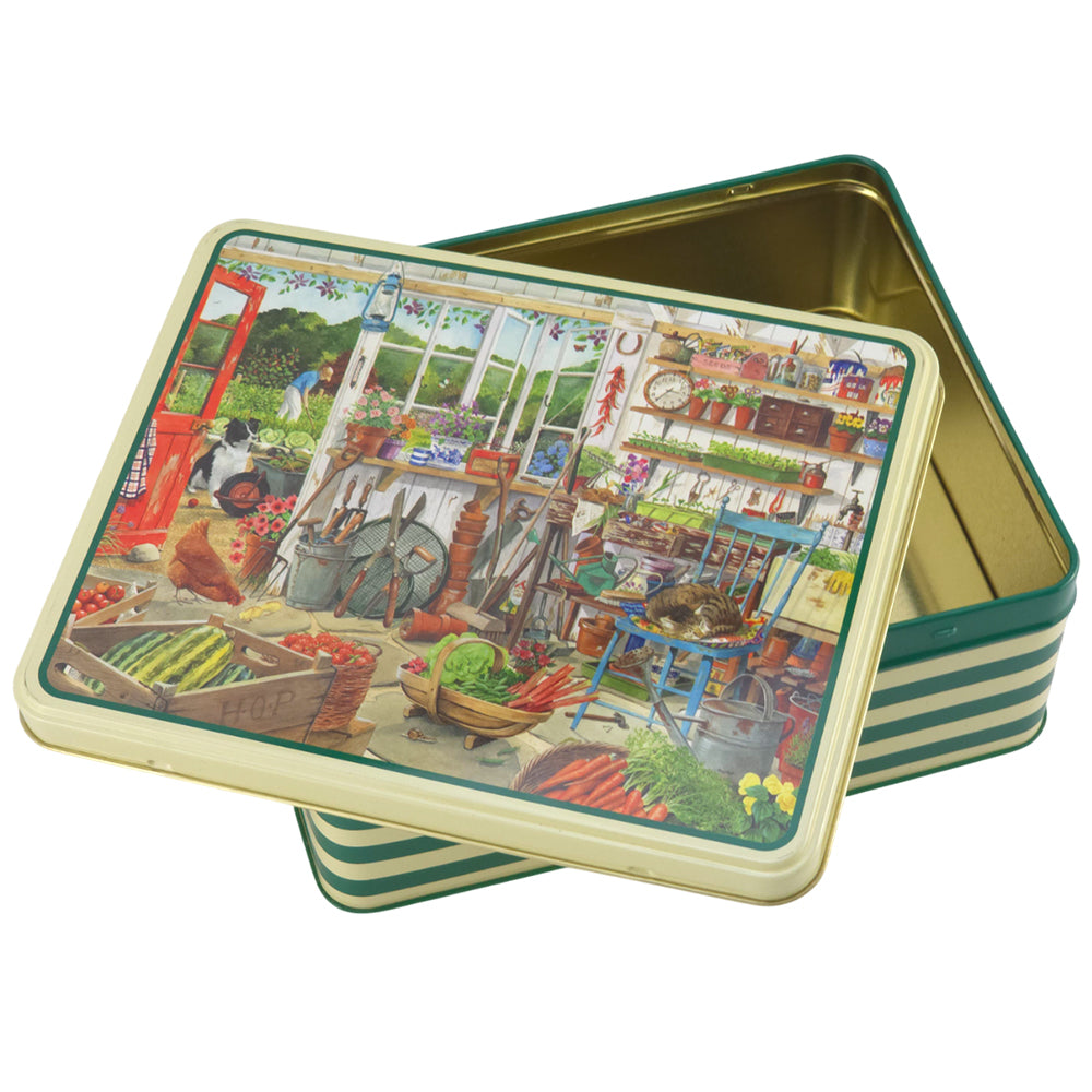 The Garden Shed  | Deep Rectangular Tin | 19.5cm | Gift Idea