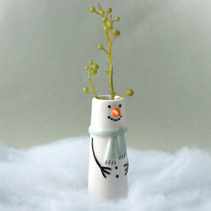 Christmas Snowman | Little Bud Vase | Little Gift | Cracker Filler
