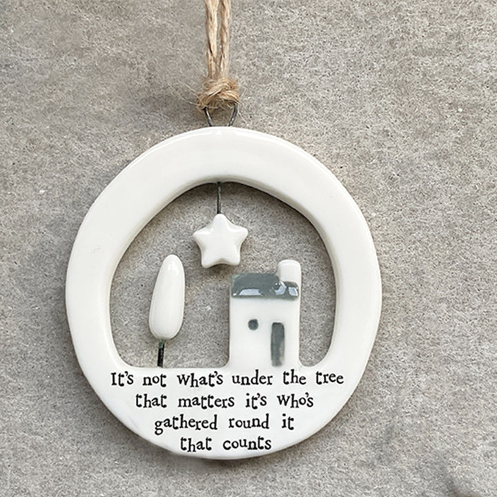 Not What's Under The Tree | Ceramic Ornament | Cracker Filler | Little Gift