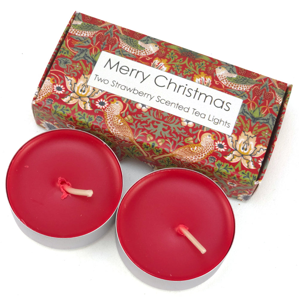 Strawberry Tealight Candles | Strawberry Thief | Mini Gift | Cracker Filler