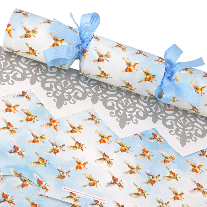 Watercolour Robins | Cracker Making Craft Kit | Make &amp; Fill Your Own