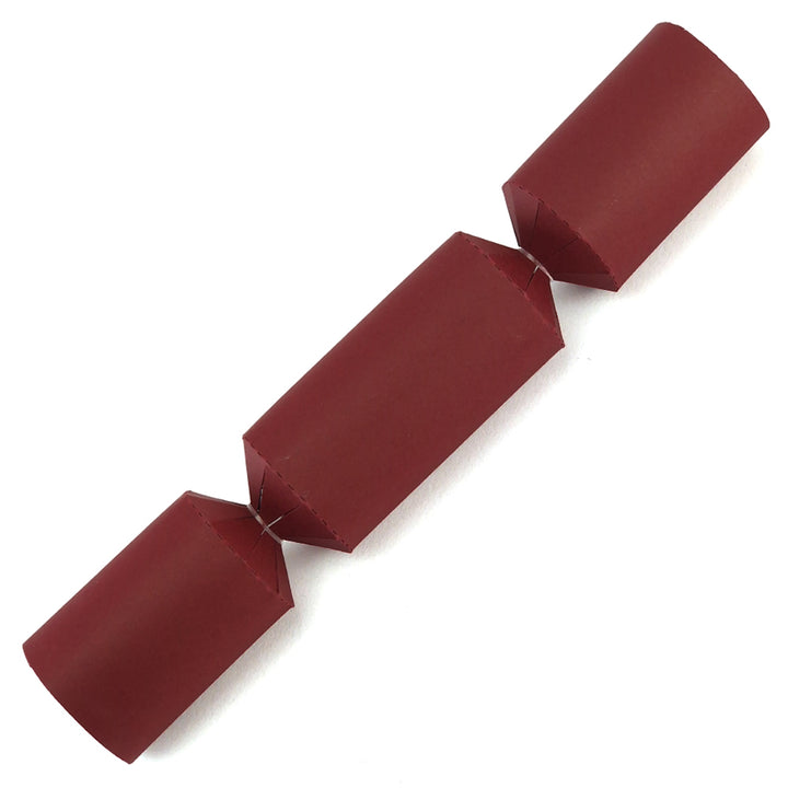 Burgundy Red | Small Crackers | Make & Fill Your Own Crackers | Eco Recyclable