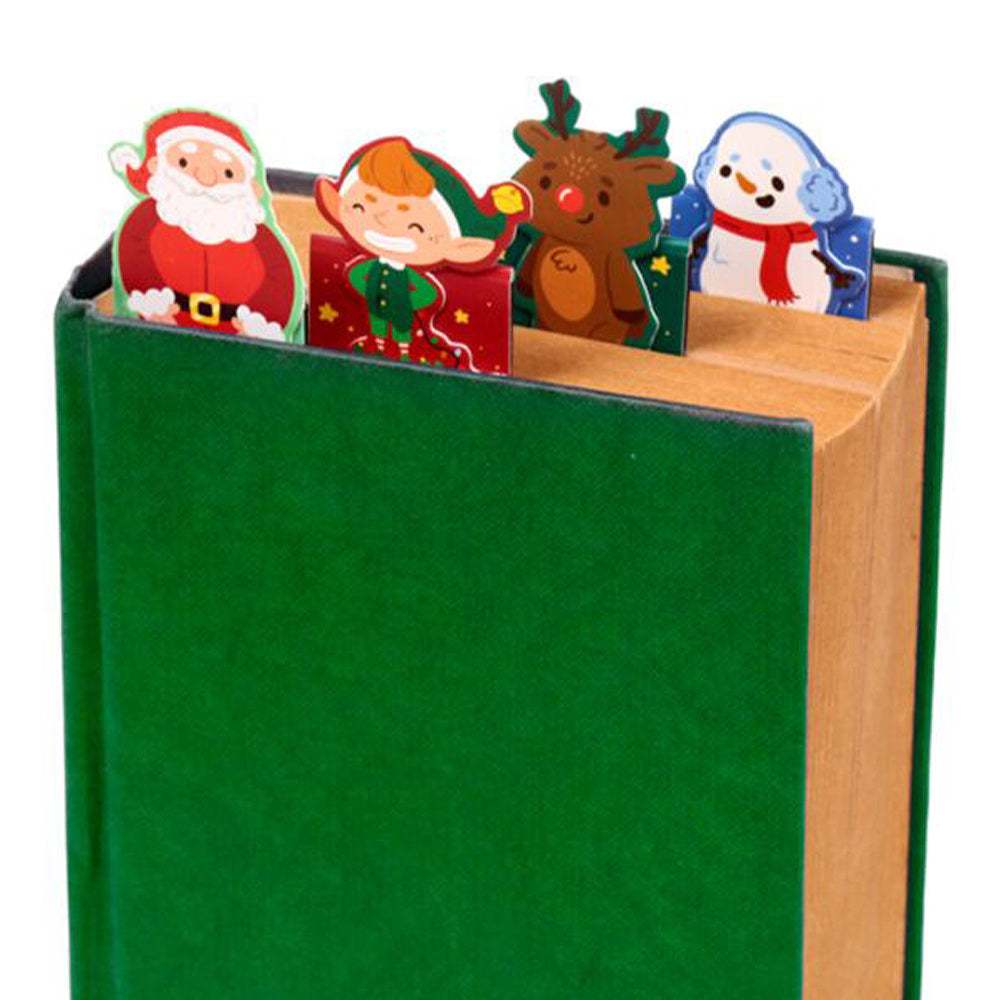 Fun Christmas Characters | Magnetic Bookmarks | Set of 4 | Little Gift