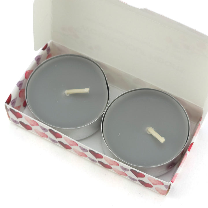 Relaxing Salt Cave Tealight Candles | Watercolour Hearts | Cracker Filler