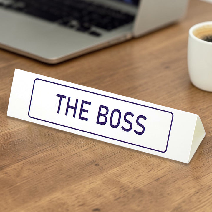 The Boss | Large Desk Sign | Office Banter | Mini Gift