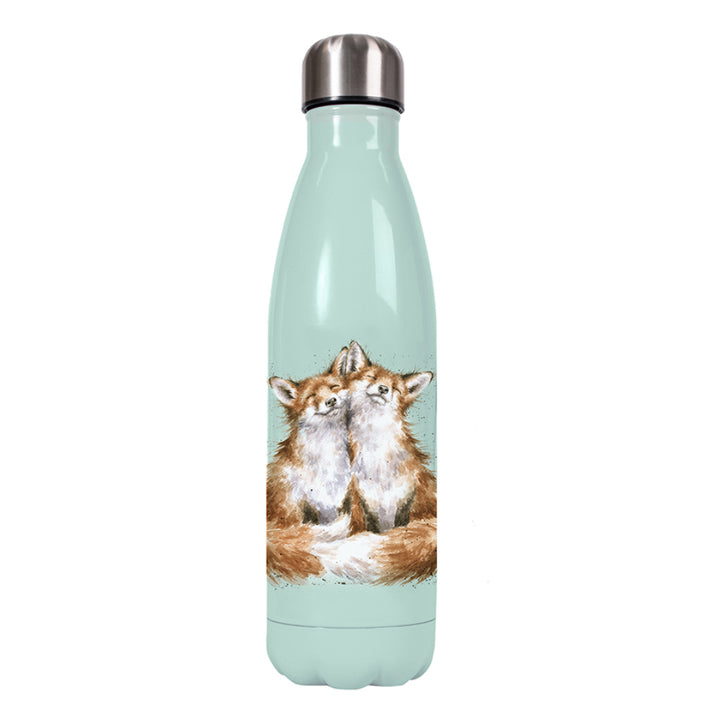 Contentment Foxes Isotherm Water Bottle - 500ml | Wrendale Designs Gift