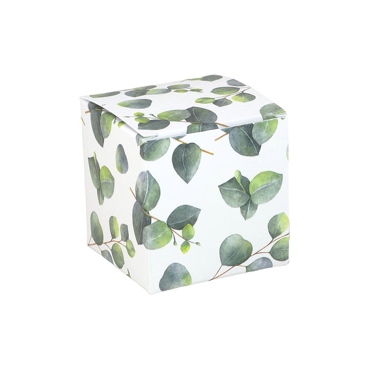 Watercolour Eucalyptus | Little Gift Box | 5cm Cube | 6 Boxes