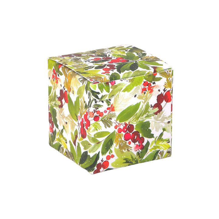 Watercolour Berries | Little Gift Box | 5cm Cube | 6 Boxes