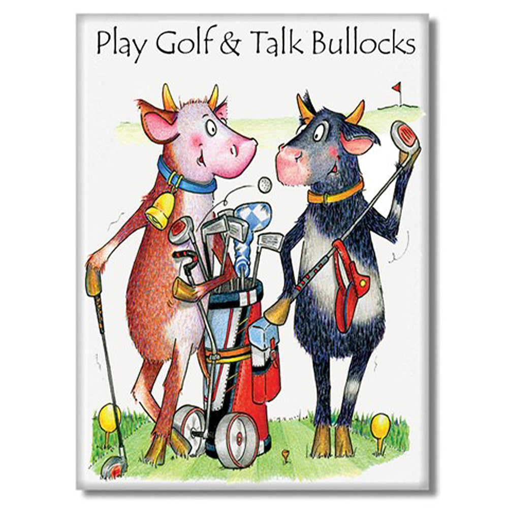 Play Golf &amp; Talk Bullocks! | Funny Magnet | Little Gift | Cracker Filler