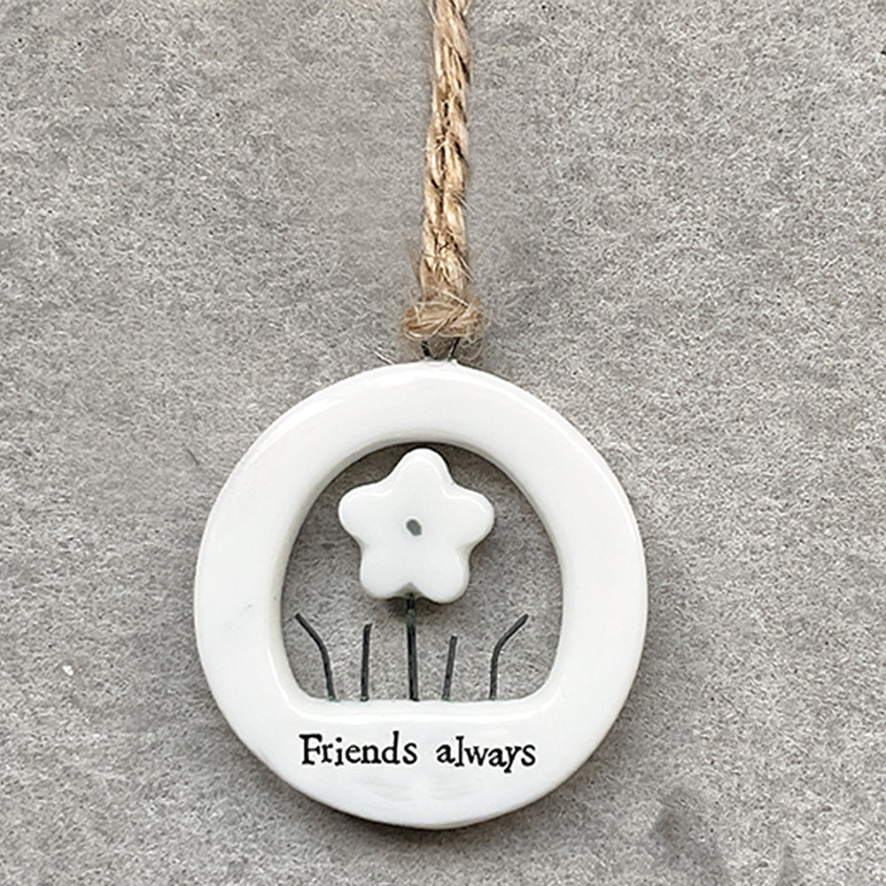 Friends Always | Little Ceramic Ornament | Cracker Filler | Mini Gift