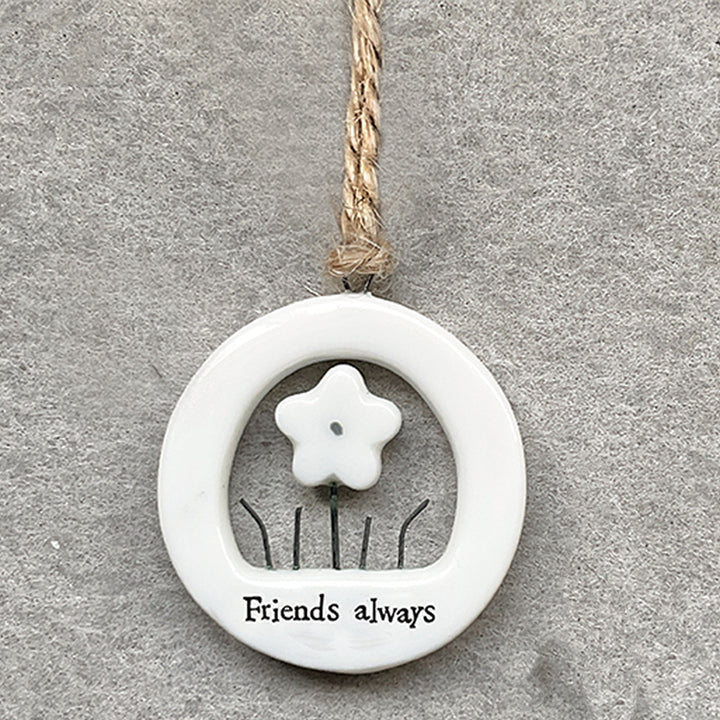 Friends Always | Little Ceramic Ornament | Cracker Filler | Mini Gift