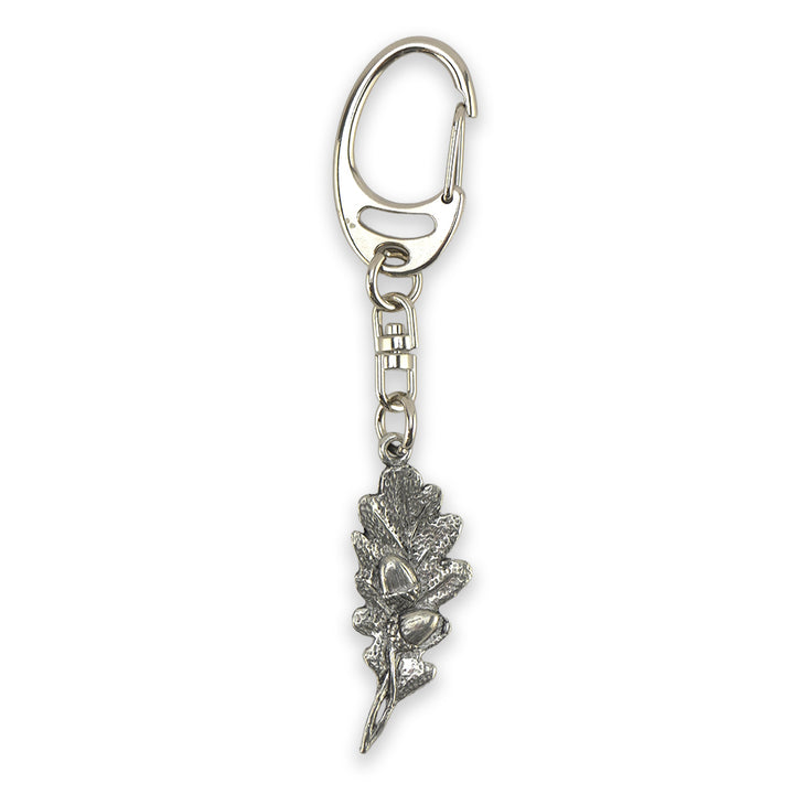 Oak Leaf | English Pewter 3D Keyring | Little Gift | Cracker Filler