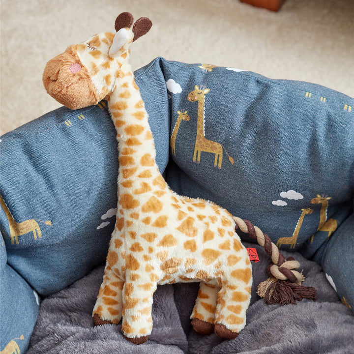 Junior Giraffe Plush Squeaky Dog Toy Gift - 33cm