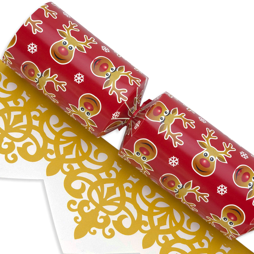 Cheery Rudolph | Extra Large &amp; Jumbo | Reusable DIY Christmas Cracker Sets