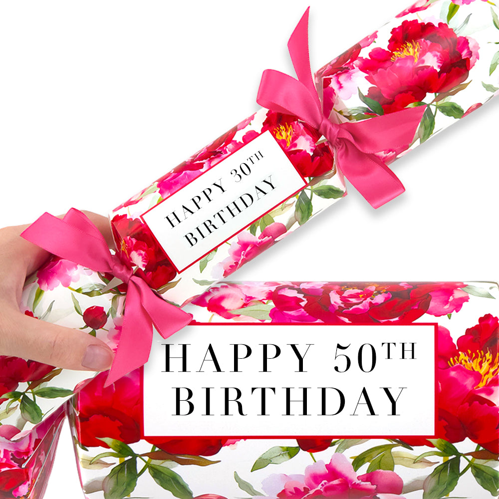 Milestone Birthday Peonies | Cracker Making Craft Kit | Make Your Own