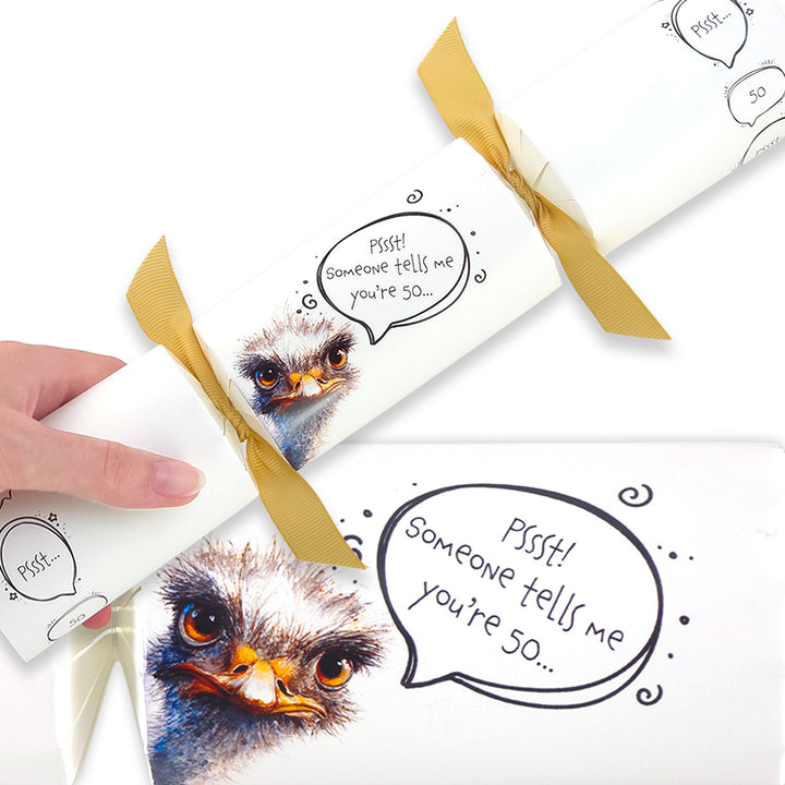 Cheeky Ostrich Milestone Birthday | Cracker Making Craft Kit | Make Your Own